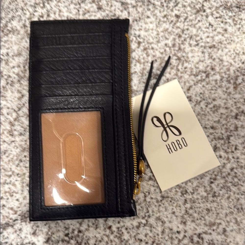 COPY - HOBO Black and Tan Key & Card Holder